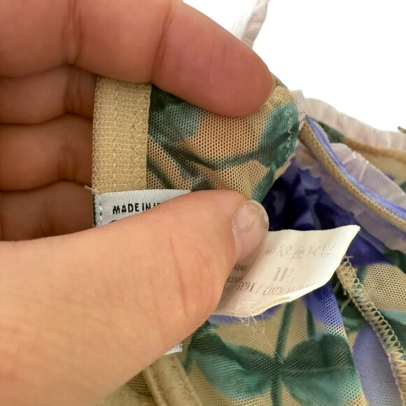 Dolce & Gabbana Floral Purple and Green Bra - Picture 10 of 10